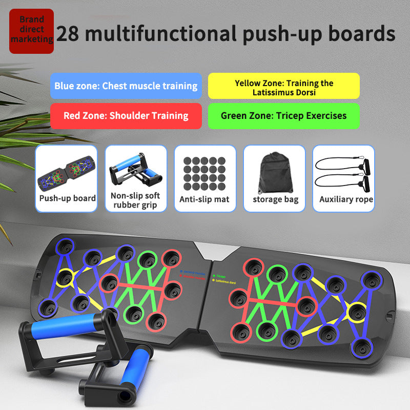 28-in-1 Multifunctional™ Push-Up Board with Handles Professional Strength Training Equipment Foldable Portable Home Gym