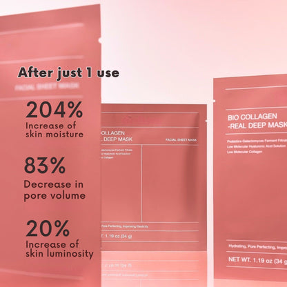 Olivia™ Collagen Face Mask (1 box x 4 Sheets)