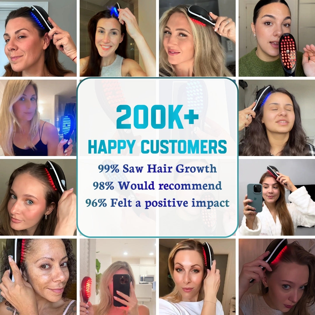 HairRenew™ - Hair LED Light Therapy Brush