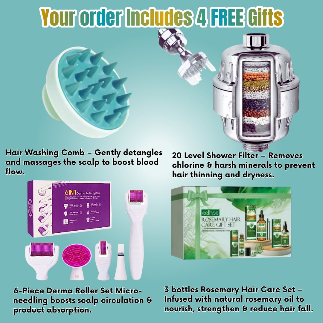 HairRenew™ - Hair LED Light Therapy Brush