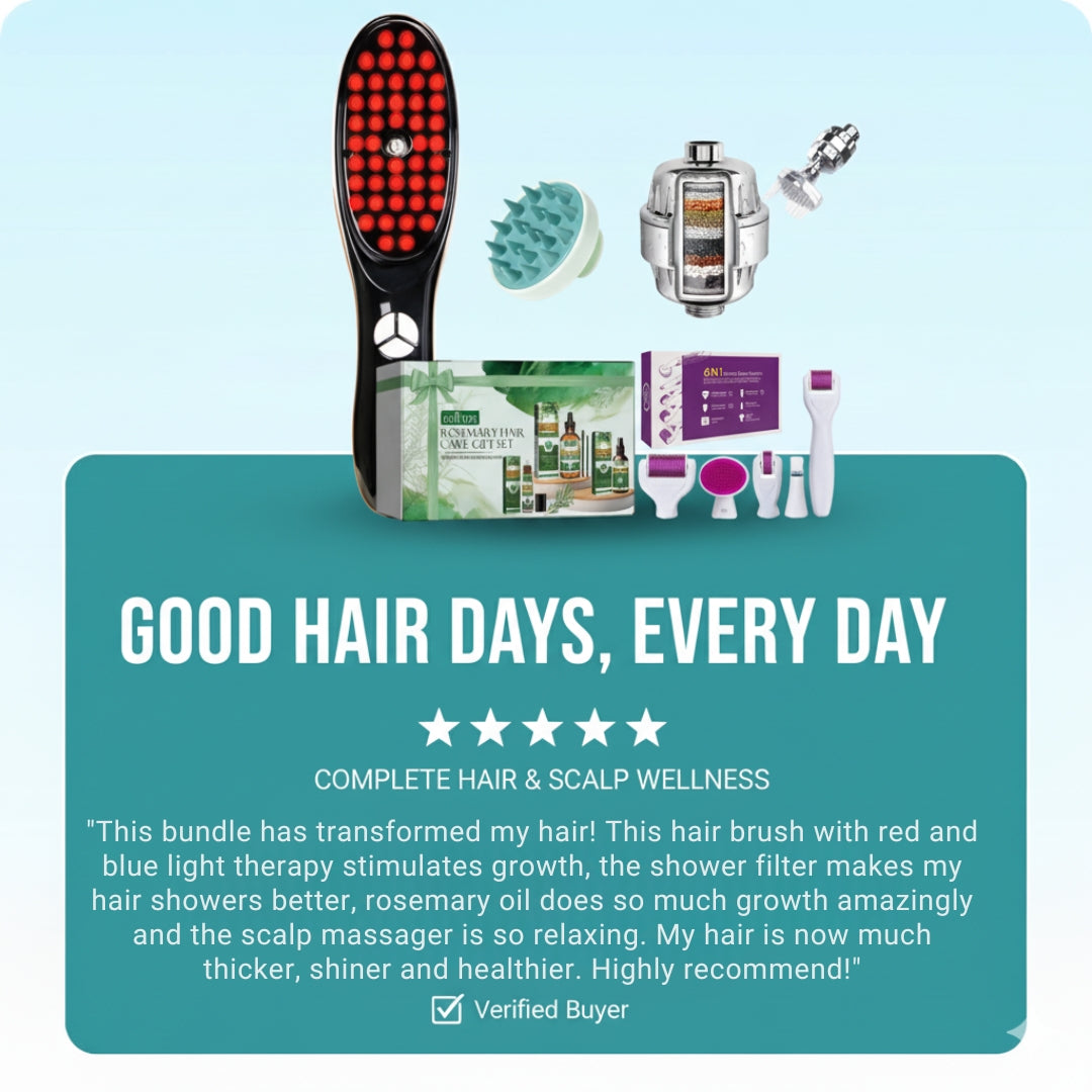 HairRenew™ - Hair LED Light Therapy Brush