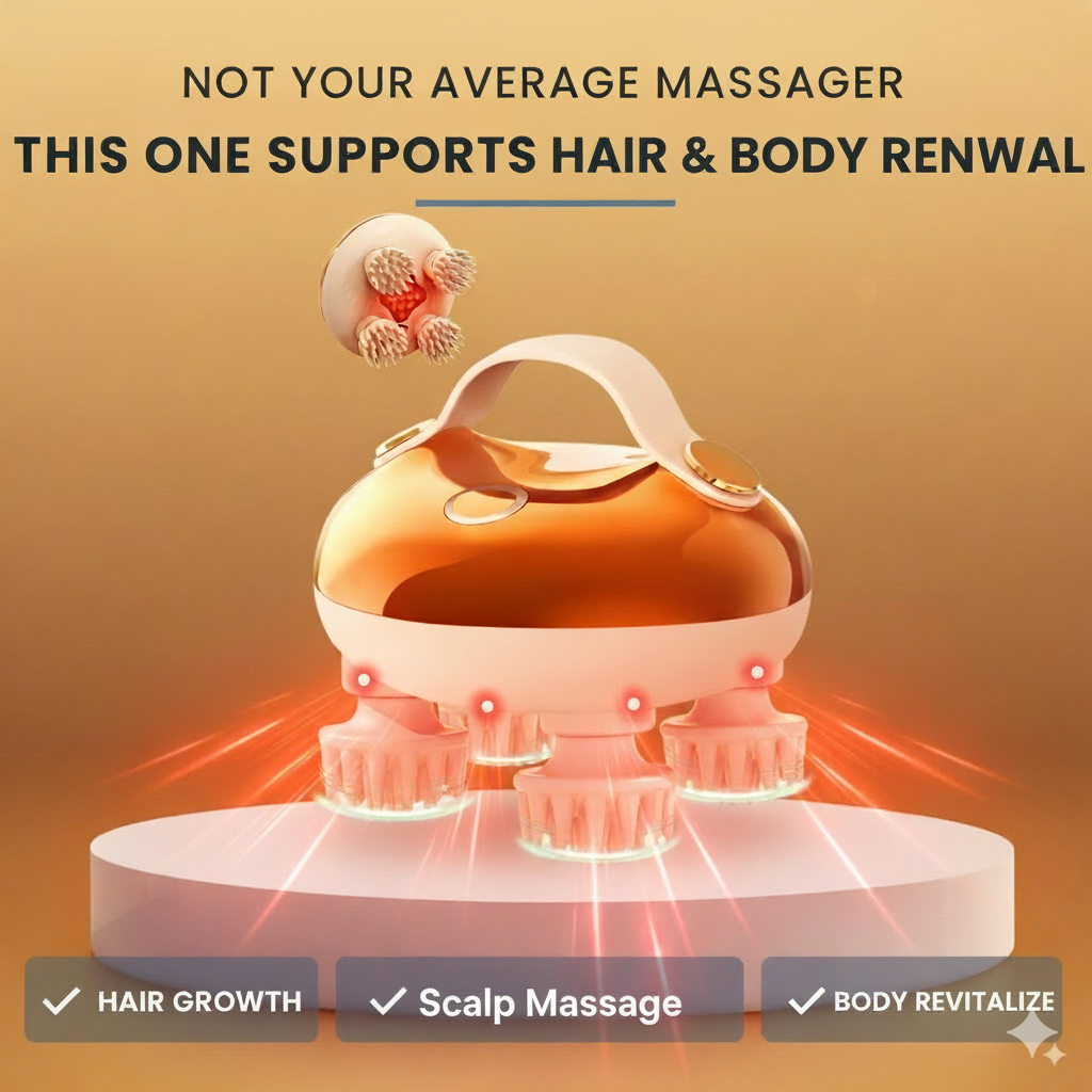 Goldo™ – Scalp & Hair Growth Massager Electric