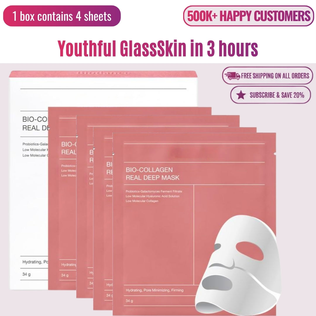 Olivia™ Collagen Face Mask (1 box x 4 Sheets)