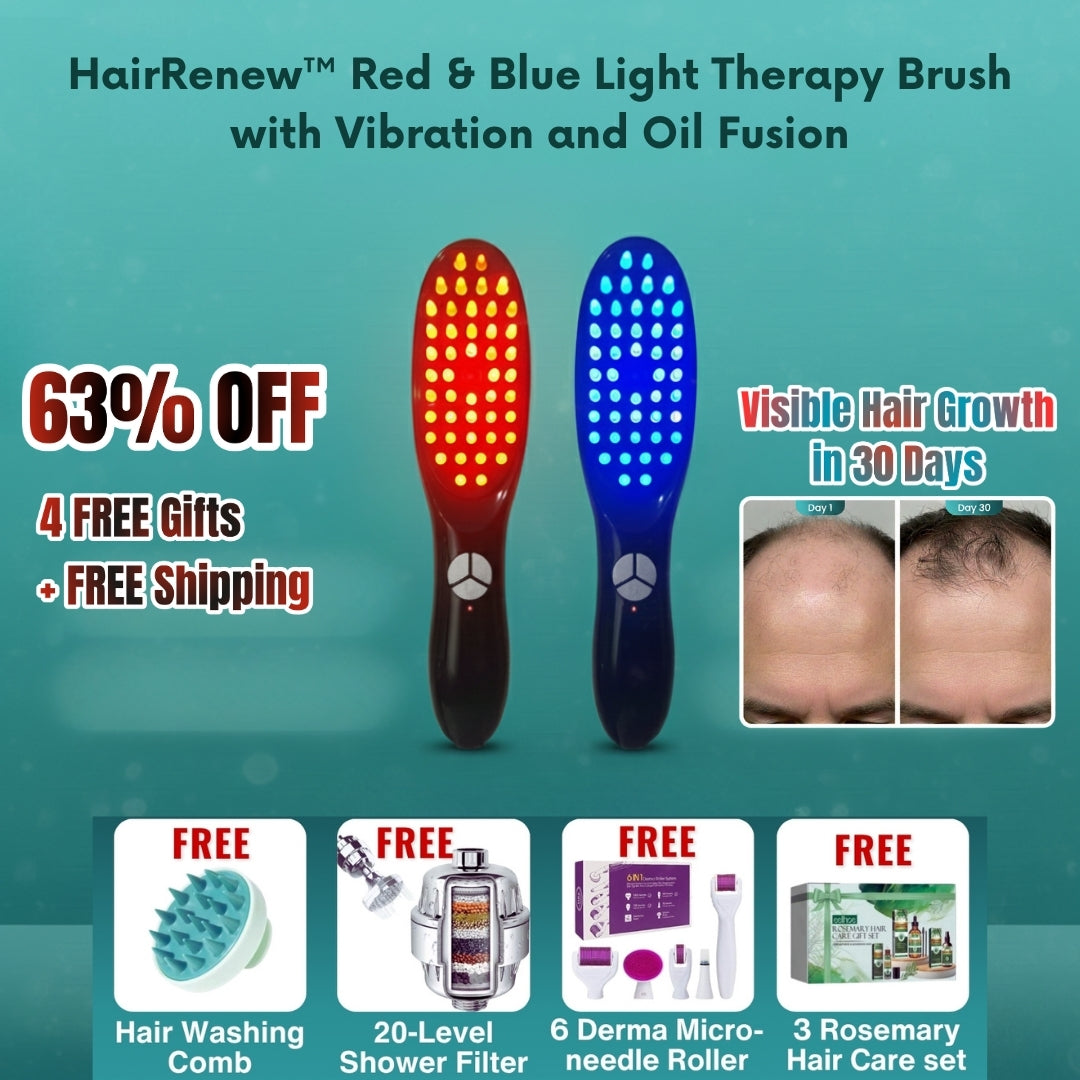HairRenew™ - Hair LED Light Therapy Brush