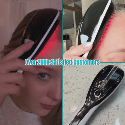 HairRenew™ LED Light Therapy Hair Brush